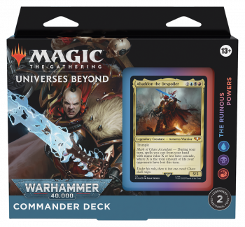 MTG: Колода Commander Deck - The Ruinous Powers издания Universes Beyond: Warhammer 40,000 на английском языке фото цена описание