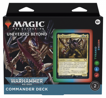 MTG: Колода Commander Deck - Tyranid Swarm издания Universes Beyond: Warhammer 40,000 на английском языке фото цена описание