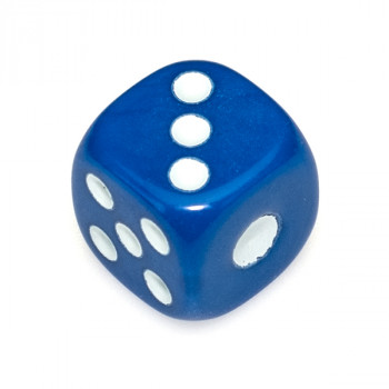 Кубик D6 (14 мм) акриловый - синий фото цена описание