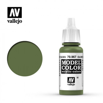 Краска vallejo серии model color - olive green 70967, матовая (17 мл) фото цена описание