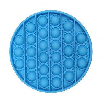 Игрушка-антистресс pop it круг (голубой) фото цена описание